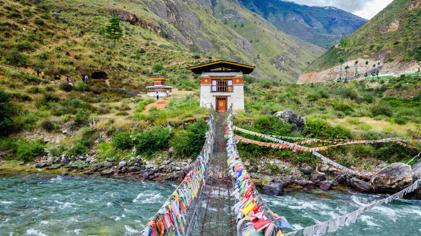 Cầu treo Punakha Bhutan